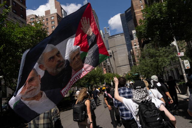 Sinwar, acusado de ser uno de los cerebros del ataque del 7 de octubre, lideraba Hamás en Gaza desde 2017 tras la muerte de Ismail Haniyeh en un ataque atribuido a Israel. Foto: AFP   