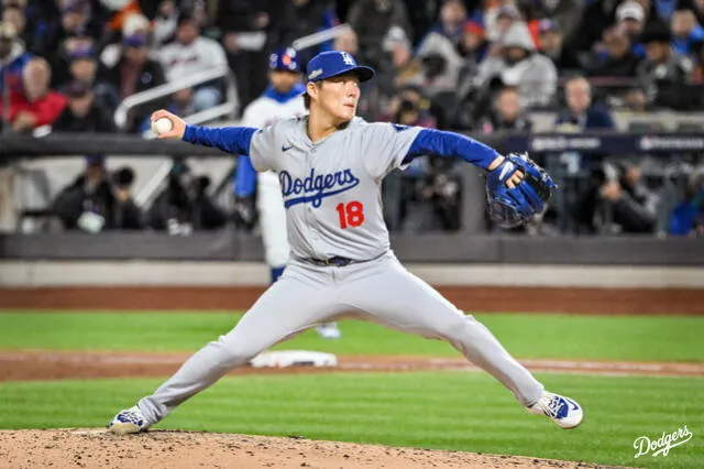 Yamamoto hizo los deberes en el juego 4. Foto: Dodgers   