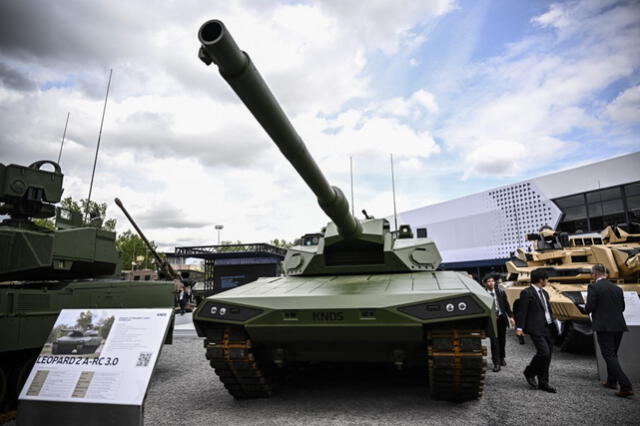 Durante el Eurosatory 2024, Hyundai Rotem dio a conocer el diseño del Next Generation Main Battle Tank. Foto: AFP   