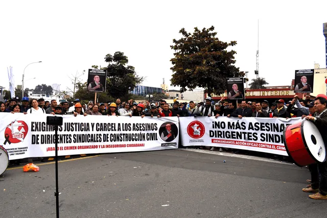 Se espera aproximadamente 50 mil trabajadores de construcción civil marchando este 24 de octubre. Foto: FTCCP   