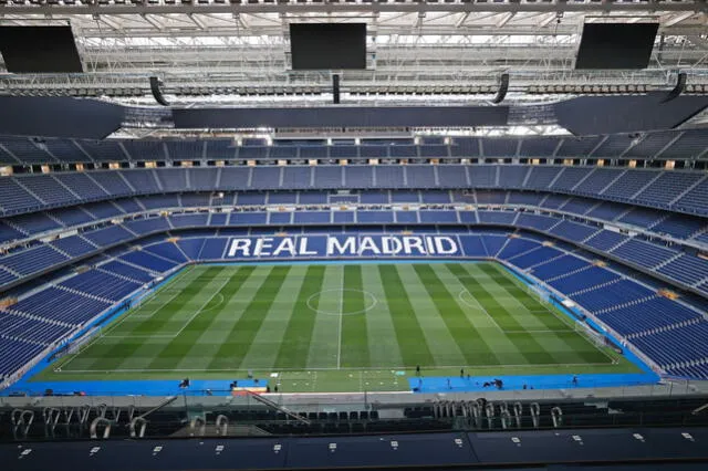 El estadio Santiago Bernabéu tiene capacidad para 85.000 espectadores. Foto: Real Madrid 