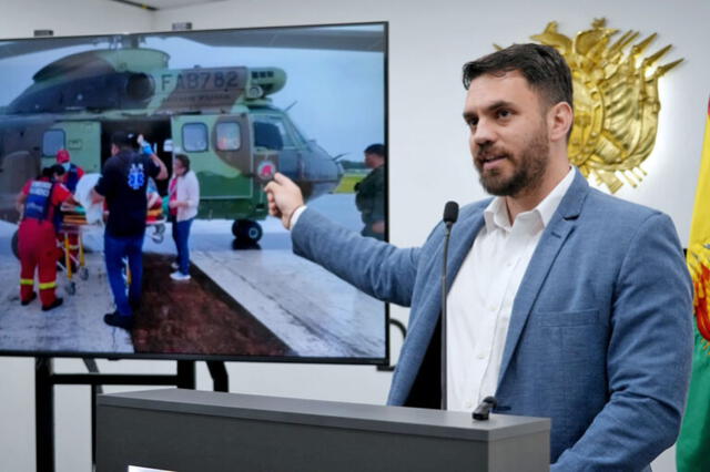 El ministro de Gobierno, Eduardo Del Castillo, acusa a Evo Morales de intentar asesinar a un policía antidrogas en un operativo en la región del Chapare. Foto: Ministerio de Gobierno   