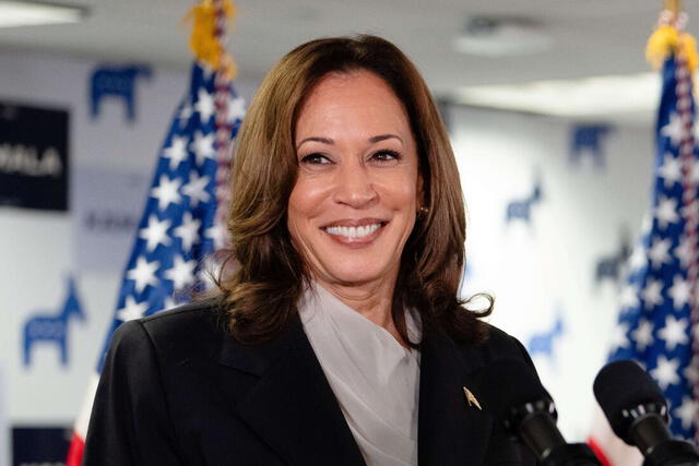  Kamala Harris, actual vicepresidenta y prominente figura del Partido Demócrata, representa un enfoque progresista que promueve la igualdad social y derechos civiles. Foto: NPR   