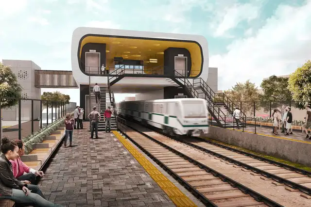 Así luciría el nuevo tren de pasajeros Lima-Huarochrí. Foto: Arquitectura Verde   