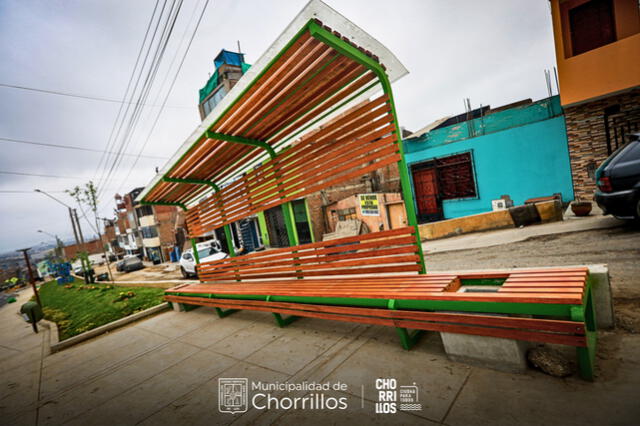 Los paraderos de la avenida lucen renovados. Foto: Municipalidad de Chorrillos   