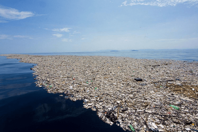 La isla de basura en el océano Pacífico, conocida como el <strong>Gran Parche de Basura del Pacífico</strong>, comenzó a formarse entre 1970 y 1980. Foto: Kitech   