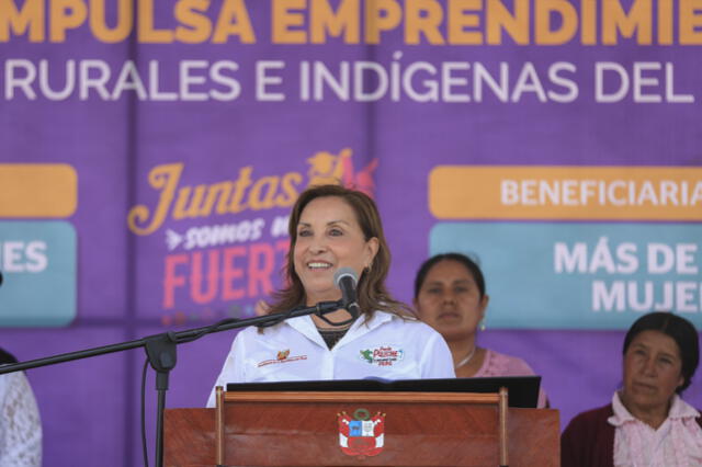  Dina Boluarte durante reunión con dirigentes de las ollas comunes | Foto: difusión    