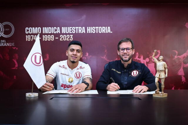  César Inga firmó por 3 temporadas con Universitario. Foto: Universitario   