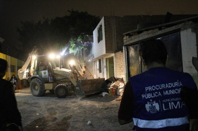 Efectivos de la Municipalidad de Lima llegaron en la madrugada de este viernes. Foto: MML   