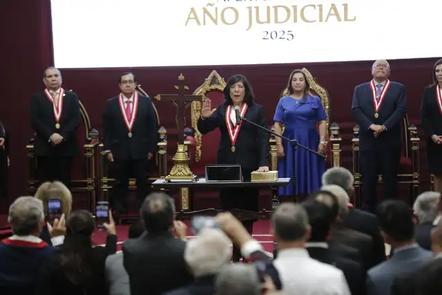 Janet Tello es la segunda mujer que asume como presidenta del Poder Judicial. Foto: Marco Cotrina 