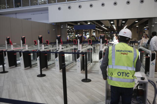 El nuevo aeropuerto Jorge Chávez contará con un moderno sistema de control migratorio automatizado. Foto: Marco Cotrina El nuevo aeropuerto Jorge Chávez contará con un moderno sistema de control migratorio automatizado. Foto: Marco Cotrina