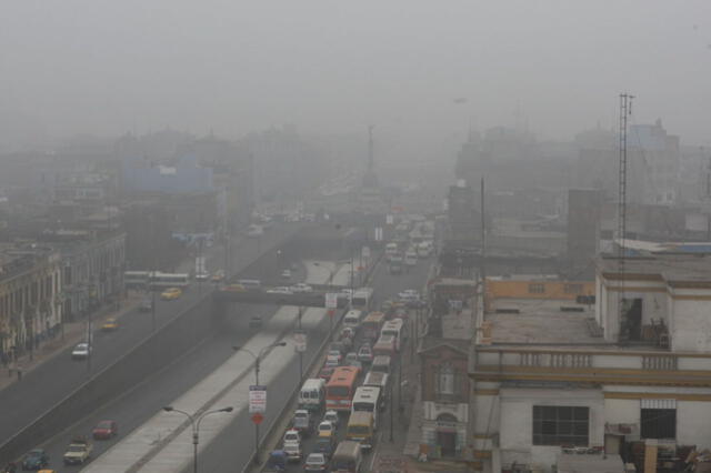  Neblina y humedad en Lima. Foto: Senamhi   