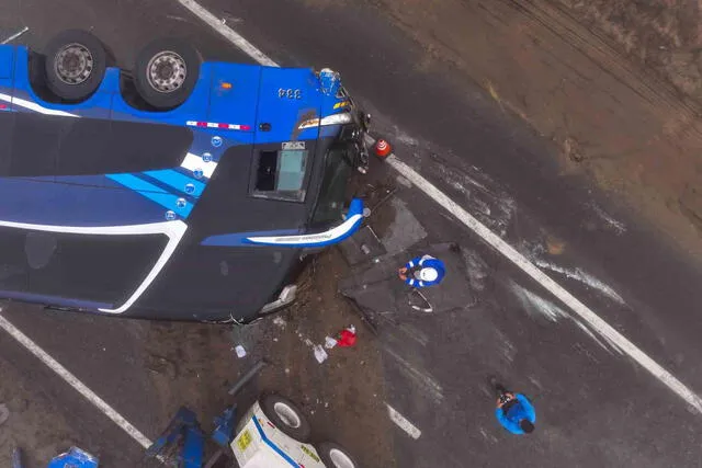 Se registra una persona fallecida en el accidente de tránsito en Variante de Pasamayo. Foto: Andina Se registra una persona fallecida en el accidente de tránsito en Variante de Pasamayo. Foto: Andina