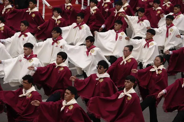 Alrededor de 115 alumnos de la Decana de América fueron los que participaron en la Gran Parada Militar de este 2025. Foto: Sebastián Blanco Alrededor de 115 alumnos de la Decana de América fueron los que participaron en la Gran Parada Militar de este 2025. Foto: Sebastián Blanco