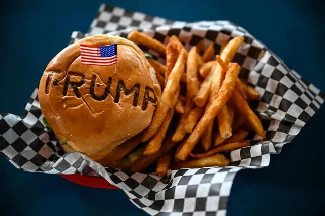  Hamburguesas con temática de Donald Trump. Fuente: The New York Post   