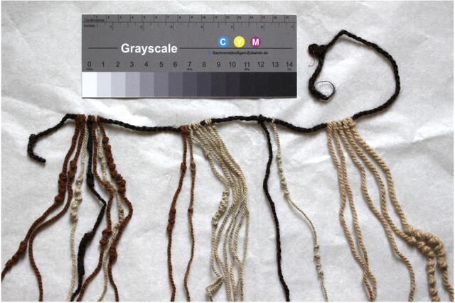  Cordón primario y colgantes del quipu. Foto: Sabine Hyland   