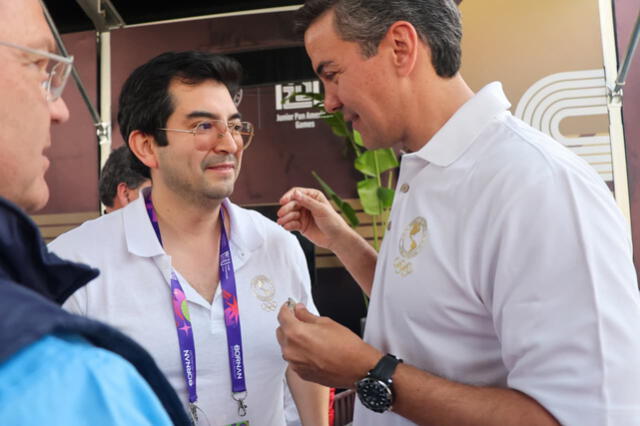 Renzo Manyari y Santiago Peña se reunieron. Foto: difusión Renzo Manyari y Santiago Peña se reunieron. Foto: difusión