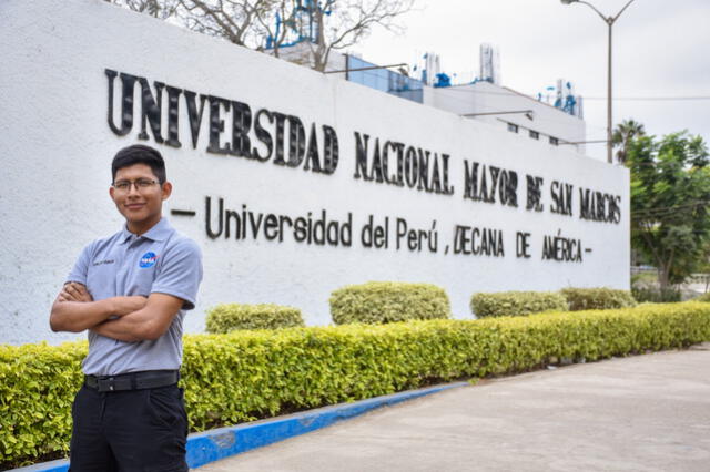  Una experiencia en el primer semestre en la UNMSM lo inspiró a expandir sus fronteras en el área espacial. Foto: La República.   