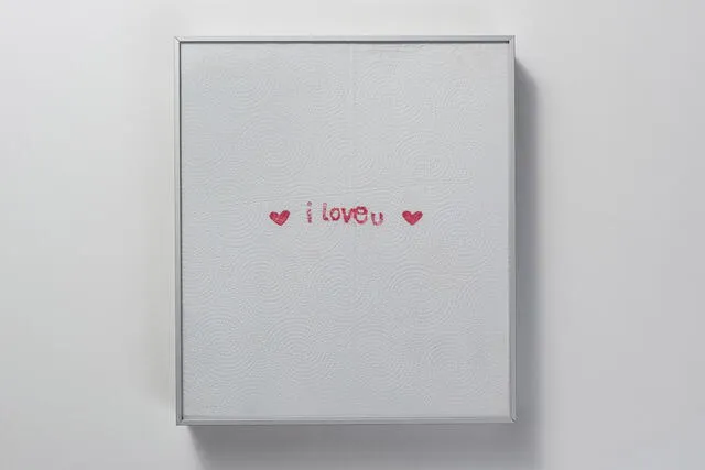  "I love you" de Marisabel Arias. Imagen: Difusión.    