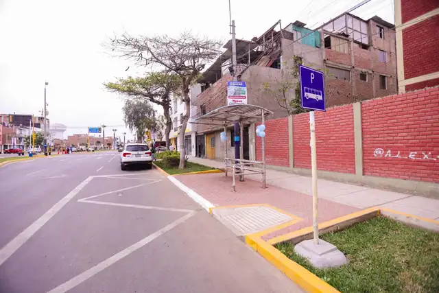 Así luce uno de los nuevos paraderos en la vía. Foto: Municipalidad del Callao. Así luce uno de los nuevos paraderos en la vía. Foto: Municipalidad del Callao.