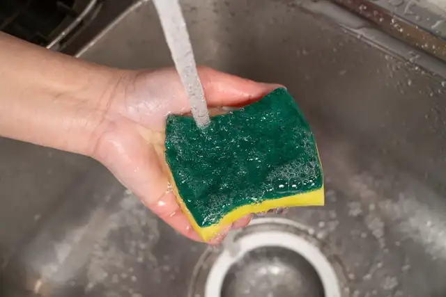  Las esponjas eliminan la suciedad y, al mismo tiempo, eliminan millones de fibras microplásticas. Foto: IStock   