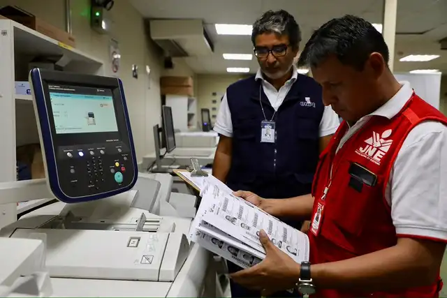 Proceso de impresión de la ONPE de cara a la segunda vuelta presidencial
