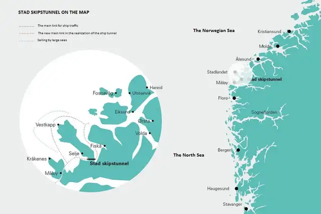 La construcción comenzará en 2027 y se prevé que dure cinco años, con un presupuesto cercano a los 8.600 millones de coronas noruegas, lo que ha generado un debate político significativo. Foto: Motor Pasión