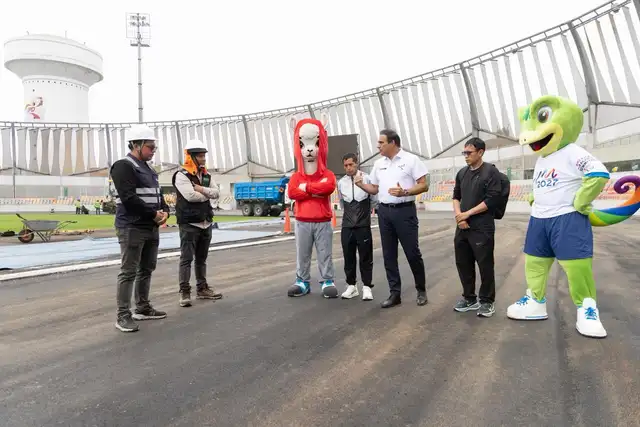 El Presidente del IPD recibió a Cristhian Pacheco tras ganar la Maratón de México 2026. Foto: IPD El Presidente del IPD recibió a Cristhian Pacheco tras ganar la Maratón de México 2026. Foto: IPD