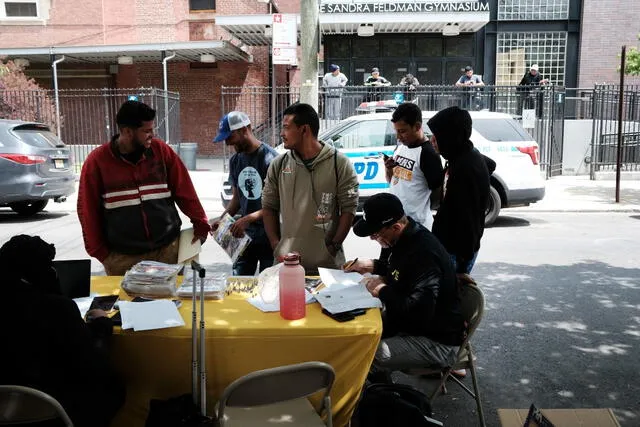 New York food bank distributed millions of meals daily to the most needy families. Photo: Rotativo de México. New York food bank distributed millions of meals daily to the most needy families. Photo: Rotativo de México.