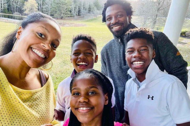 Sheinelle Jones with her late husband Uche Ojeh and their children, capturing a moment of love and togetherness now cherished in memory. Photo: Sheinelle Jones Instagram account Sheinelle Jones with her late husband Uche Ojeh and their children, capturing a moment of love and togetherness now cherished in memory. Photo: Sheinelle Jones Instagram account