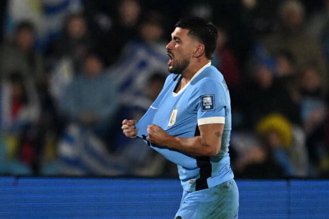 Giorgian De Arrascaeta celebrates after scoring for Uruguay, playing a key role in the 2-0 victory over Venezuela on the road to the 2026 World Cup. Photo: AFP Giorgian De Arrascaeta celebrates after scoring for Uruguay, playing a key role in the 2-0 victory over Venezuela on the road to the 2026 World Cup. Photo: AFP