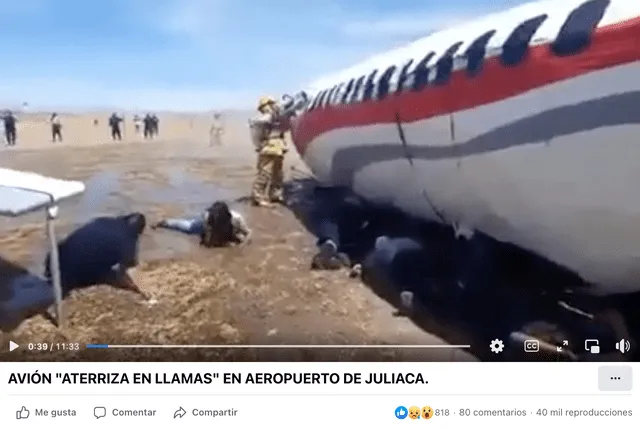 Video viral en Facebook. Foto: captura LR/Facebook.