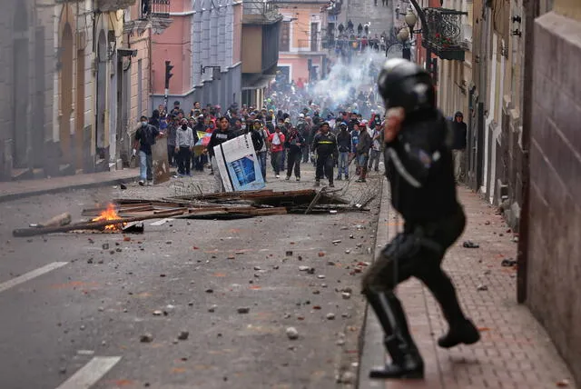 Protesta en Ecuador contra reforma económica. (Fuente: AFP)