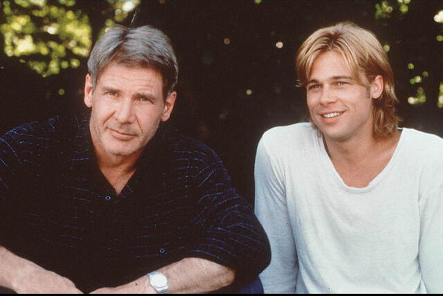 Brad Pitt junto a Harrison Ford