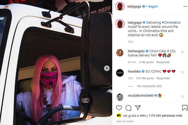 Lady Gaga comparte en Instagram su última acción para promocionar su disco.
