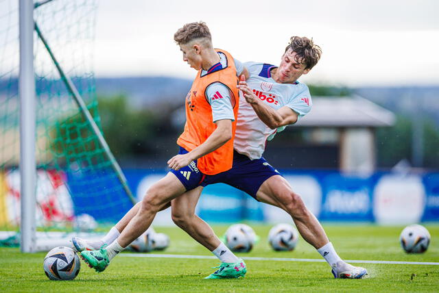  Entrenamiento de España para afrontar la gran final de la Eurocopa 2024. Foto: selección española   