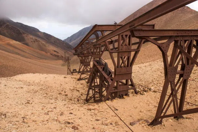 La relevancia histórica y técnica de La Mejicana se convirtió a este cable carril en un símbolo del desarrollo industrial. Foto: La Nacion/Max Cooper.   