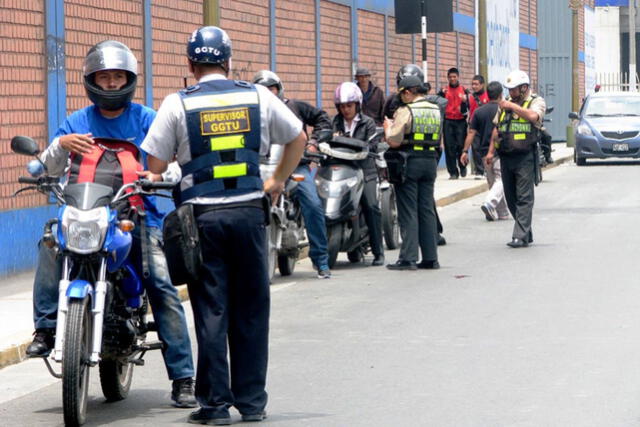 Operativos dirigido a motociclistas son más frecuentes. Foto: Andina   