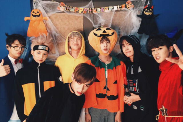 BTS: disfraces de Halloween en 2015. Foto: BIGHIT