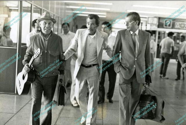 Ramón Valdés llegó al Perú en 1988, mismo año que falleció. Foto: Twitter/@CarmenValdesJul