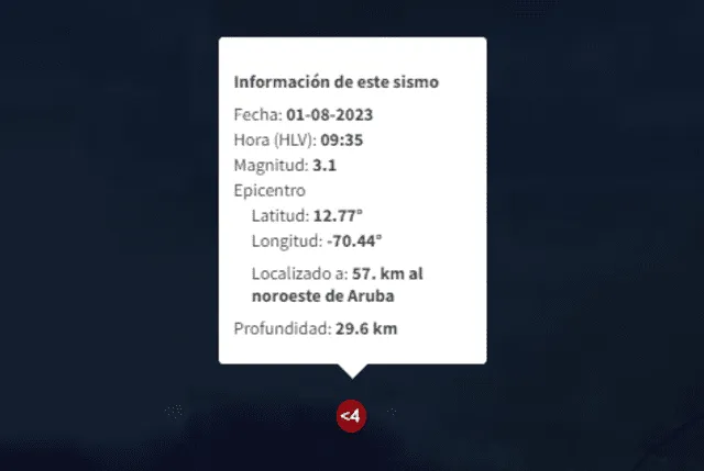 temblor venezuela Funvisis