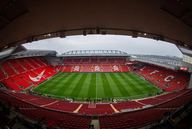 El estadio Anfield tiene capacidad para más de 60.000 espectadores. Foto: Liverpool FC 