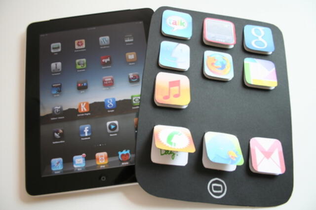 Tarjeta en forma de tablet por el Día del Padre. Foto: Manuel.com Tarjeta en forma de tablet por el Día del Padre. Foto: Manuel.com