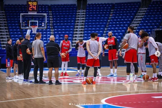 Puerto Rica llega de derrotar a Italia. Foto: Federación de Baloncesto PUR/IG   