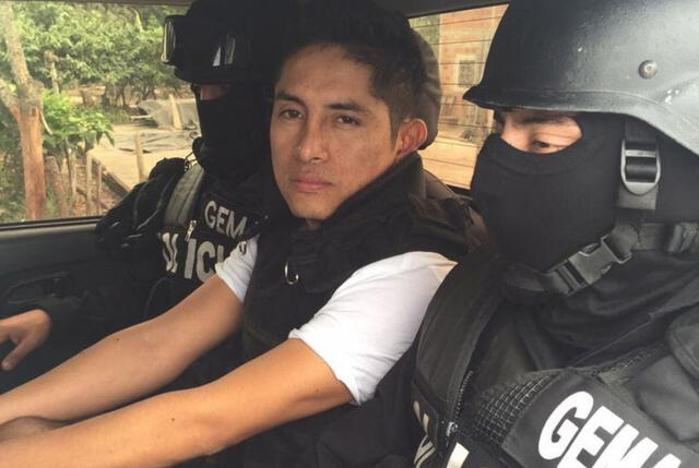  Gerald Oropeza arrestado en Ecuador. Foto: Andina   