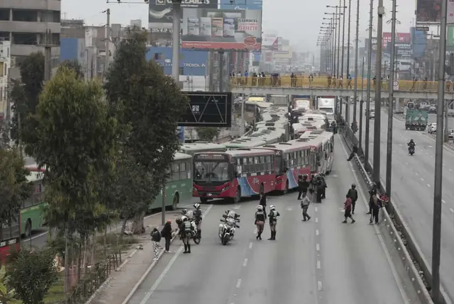 Bloqueos en Panamericana Norte. Foto: Marco Cotrina   