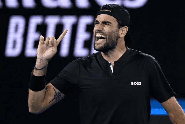 Mario Berrettini chocará contra Nadal en las semifinales del Abierto de Australia 2022. Foto: EFE