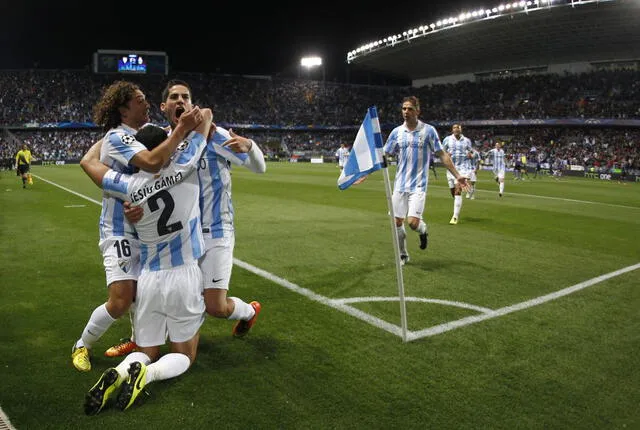 Málaga llegó a los cuartos de final en la Champions 2012/2013. Foto: Málaga.