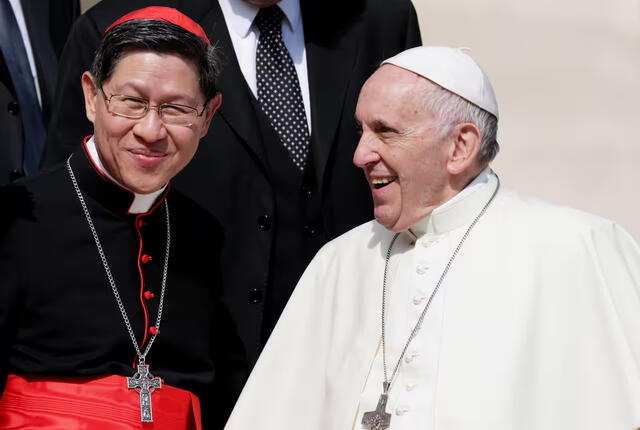 Cardinal Luis Antonio Tagle "Asian Pope Francis" is currently one of the favorites for next pope. Photo. Inside the Vatican Cardinal Luis Antonio Tagle "Asian Pope Francis" is currently one of the favorites for next pope. Photo. Inside the Vatican