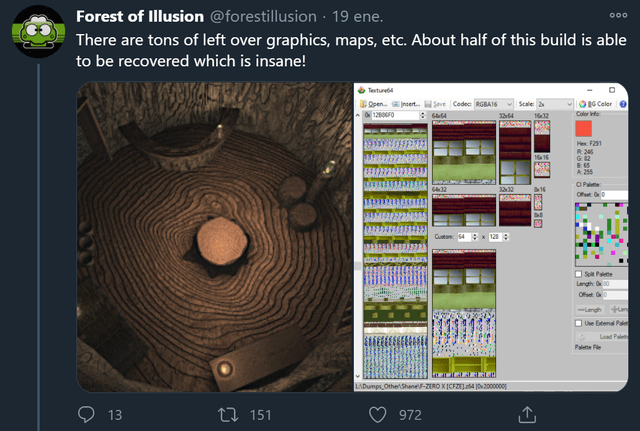 Gráficos descartados de la versión final del juego. Foto: Forest of Illusion/Twitter